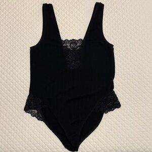 Anthropologie Black Lace Bodysuit